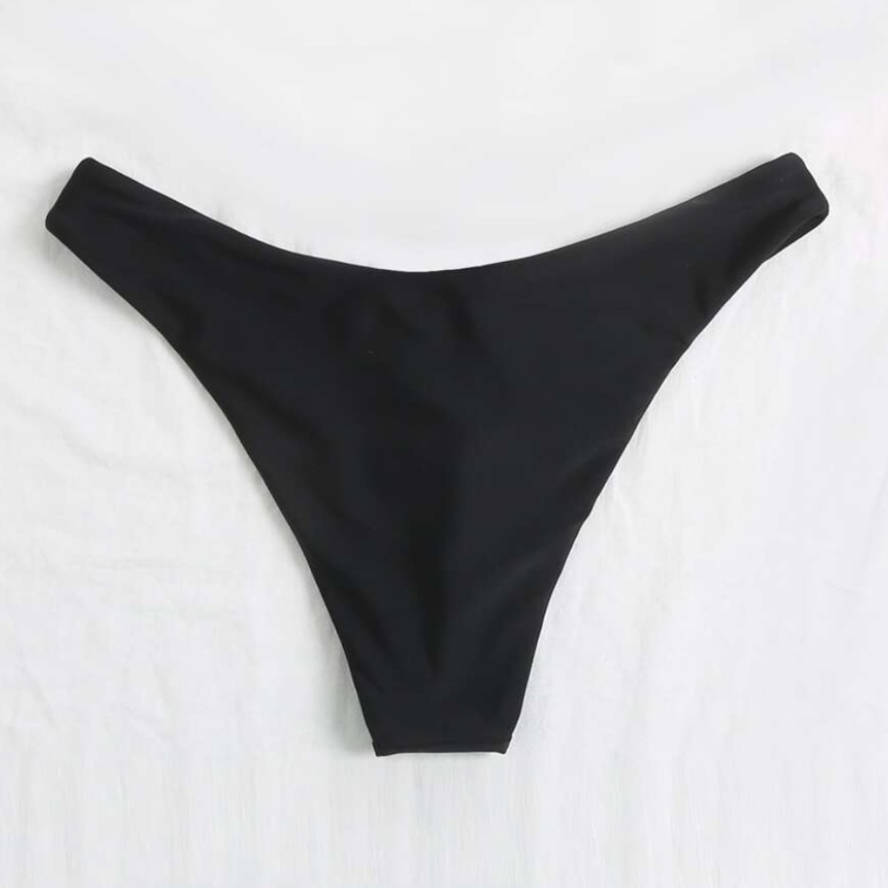 XS Black High Cut Bikini Bottom